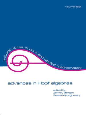 cover image of Advances in Hopf Algebras